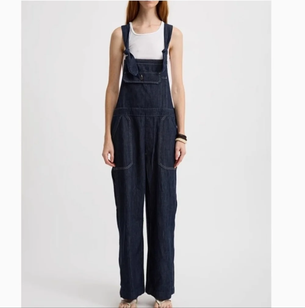 DENIMIST TIE STRAPS RELAXED OVERALLS RETAIL PRICE $465 SIZE XS NWOT - Picture 16 of 16